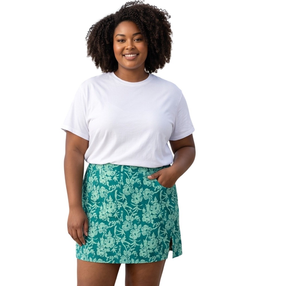 Ripskirt Hawaii Womens size XXL Wrap Hibiscus Skirt Resortwear Beachy‎ Tropical
